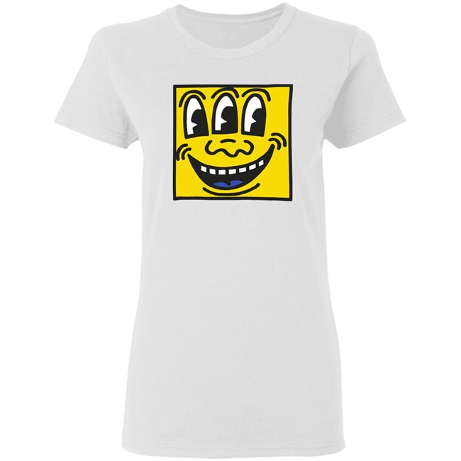 Keith Haring Pop Shop Three Eyed Face T Shirt Three Eyed Face Keith Haring Pop Shop White Shirts Keith Haring Pop Shop Three Eyed Face T Shirt Three Eyed Face Keith Haring Pop Shop White Shirts
