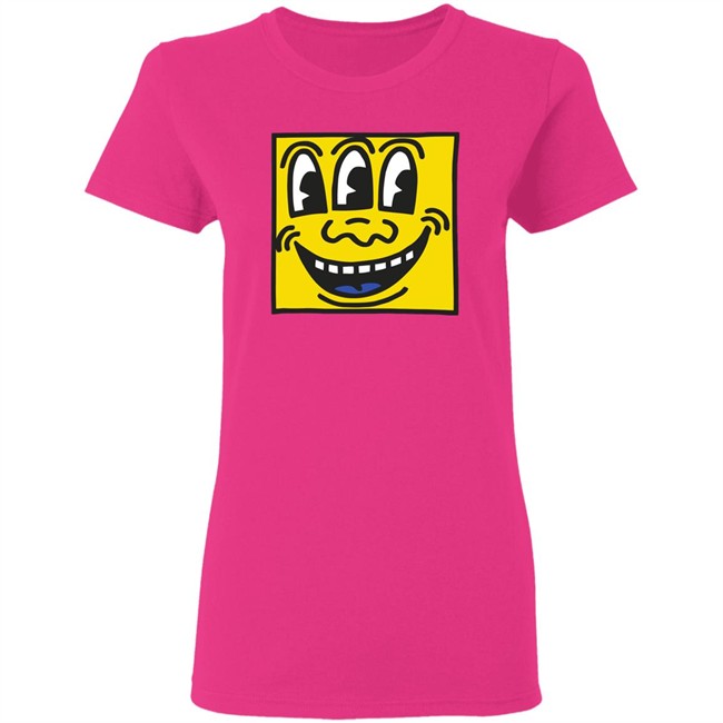 Keith Haring Pop Shop Three Eyed Face T Shirt Three Eyed Face Keith Haring Pop Shop White Shirts Keith Haring Pop Shop Three Eyed Face T Shirt Three Eyed Face Keith Haring Pop Shop White Shirts
