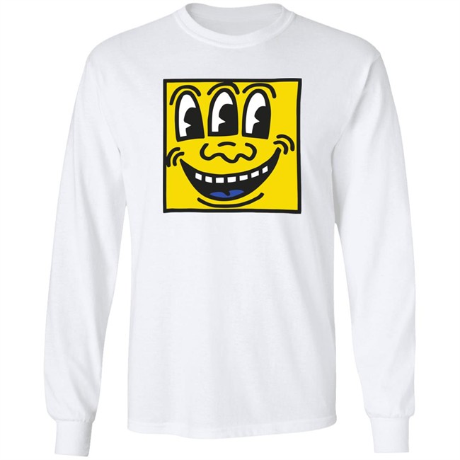 Keith Haring Pop Shop Three Eyed Face T Shirt Three Eyed Face Keith Haring Pop Shop White Shirts Keith Haring Pop Shop Three Eyed Face T Shirt Three Eyed Face Keith Haring Pop Shop White Shirts