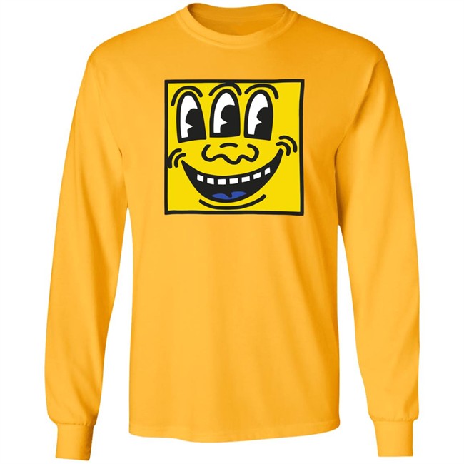 Keith Haring Pop Shop Three Eyed Face T Shirt Three Eyed Face Keith Haring Pop Shop White Shirts Keith Haring Pop Shop Three Eyed Face T Shirt Three Eyed Face Keith Haring Pop Shop White Shirts
