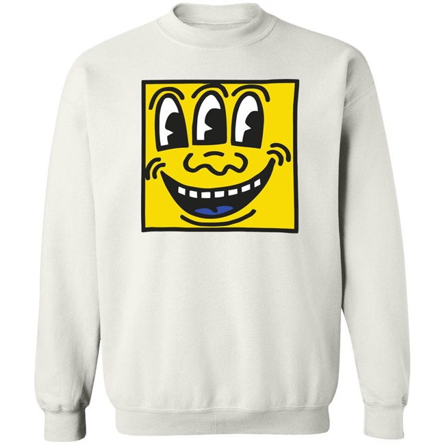 Keith Haring Pop Shop Three Eyed Face T Shirt Three Eyed Face Keith Haring Pop Shop White Shirts Keith Haring Pop Shop Three Eyed Face T Shirt Three Eyed Face Keith Haring Pop Shop White Shirts