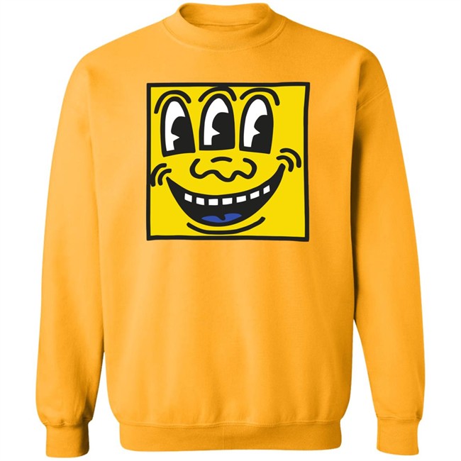 Keith Haring Pop Shop Three Eyed Face T Shirt Three Eyed Face Keith Haring Pop Shop White Shirts Keith Haring Pop Shop Three Eyed Face T Shirt Three Eyed Face Keith Haring Pop Shop White Shirts