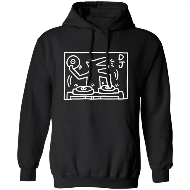 Keith Haring Pop Shop Dj Dog Hoodie Dj Dog Keith Haring Pop Shop Black Hooded Sweatshirt Keith Haring Pop Shop Dj Dog Hoodie Dj Dog Keith Haring Pop Shop Black Hooded Sweatshirt