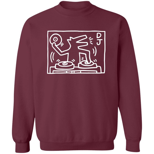 Keith Haring Pop Shop Dj Dog Hoodie Dj Dog Keith Haring Pop Shop Black Hooded Sweatshirt Keith Haring Pop Shop Dj Dog Hoodie Dj Dog Keith Haring Pop Shop Black Hooded Sweatshirt