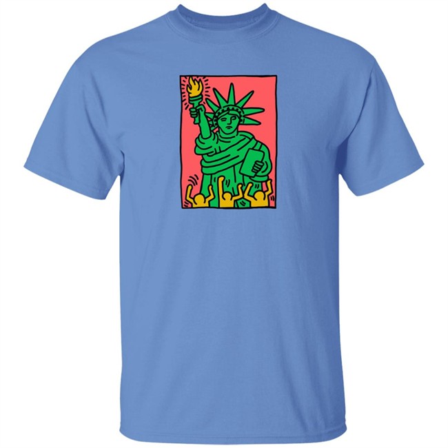 Keith Haring Pop Shop Green Liberty Shirt Green Liberty Keith Haring Pop Shop White Shirts Keith Haring Pop Shop Green Liberty Shirt Green Liberty Keith Haring Pop Shop White Shirts