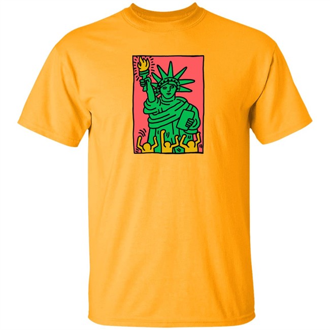 Keith Haring Pop Shop Green Liberty Shirt Green Liberty Keith Haring Pop Shop White Shirts Keith Haring Pop Shop Green Liberty Shirt Green Liberty Keith Haring Pop Shop White Shirts