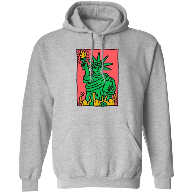 Keith Haring Pop Shop Green Liberty Shirt Green Liberty Keith Haring Pop Shop White Shirts Keith Haring Pop Shop Green Liberty Shirt Green Liberty Keith Haring Pop Shop White Shirts