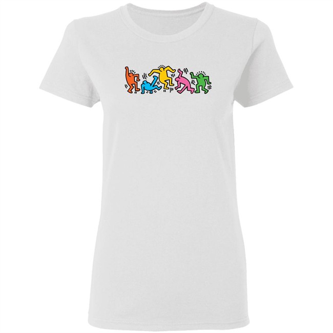 Keith Haring Pop Shop Five Dancers Shirt Five Dancers Keith Haring Pop Shop White Shirt Keith Haring Pop Shop Five Dancers Shirt Five Dancers Keith Haring Pop Shop White Shirt