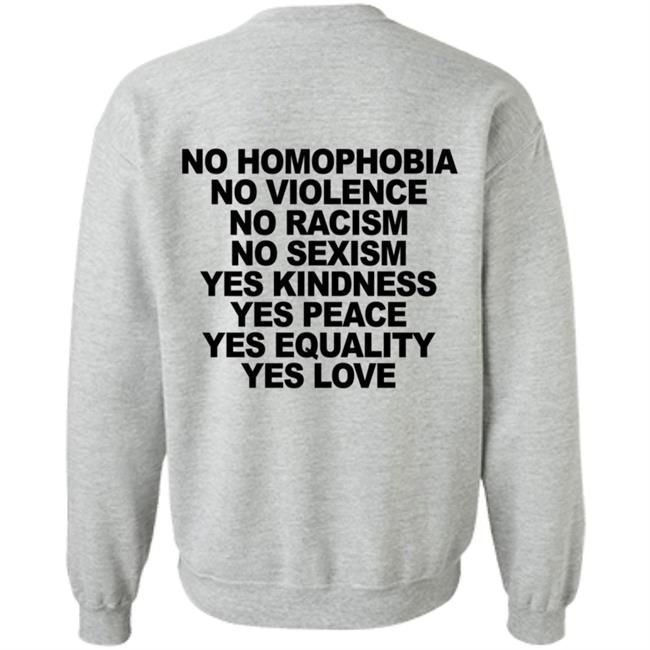 No Homophobia Shirt Wegetreal No Homophobia No Violence No Racism No Sexism T Shirt No Homophobia Shirt Wegetreal No Homophobia No Violence No Racism No Sexism T Shirt