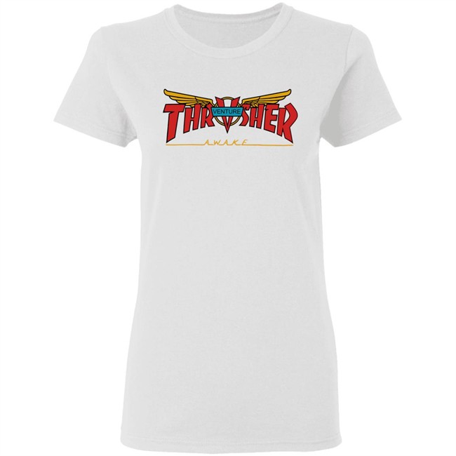 Venture Collab Thrasher Shirt Thrasher Magazine Venture Awake White Shirts Venture Collab Thrasher Shirt Thrasher Magazine Venture Awake White Shirts