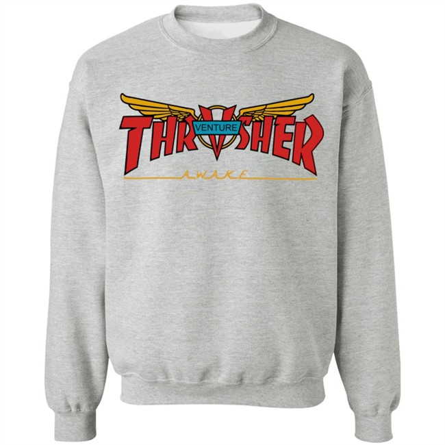 Venture Collab Thrasher Shirt Thrasher Magazine Venture Awake White Shirts Venture Collab Thrasher Shirt Thrasher Magazine Venture Awake White Shirts