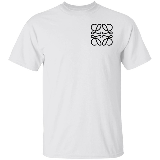 LOEWE Anagram Embroidered Shirt Anagram embroidered whiteT shirts