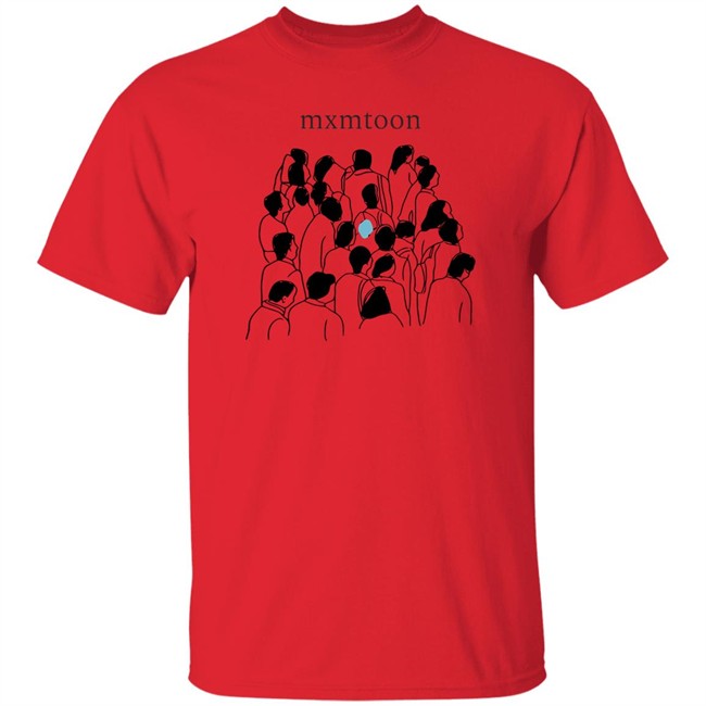 Mxmtoon Crowd T Shirt Crowd Mxmtoon Red Shirts