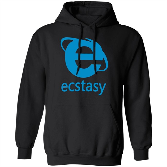 Ecstasy Vetements Hoodie Ecstasy Logo Hoody Black Sweatshirt