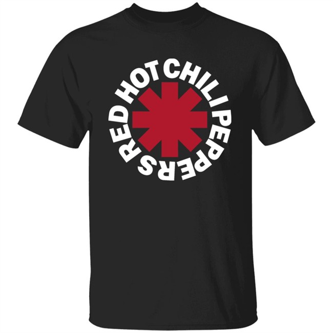 Red Hot Chili Peppers Shirt RED HOT CHILI PEPPERS ASTERISKS MEN'S Black T-SHIRT