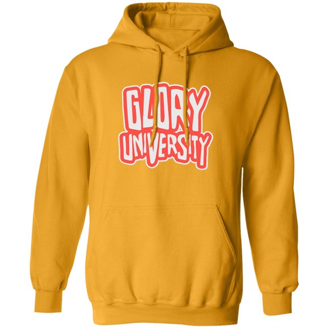 Glo Gang Glory University Hoodie Glory University Glo Gang Gold Hooded Sweatshirt