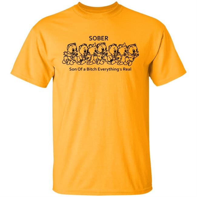 Sober Son Of A Bitch Everything Shirt Sober Son Of A Bitch Everything Shirt