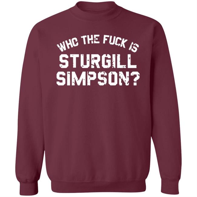 Sturgill Simpson Merch Who The F*Ck T-Shirt Sturgill Simpson Merch Who The F*Ck T-Shirt