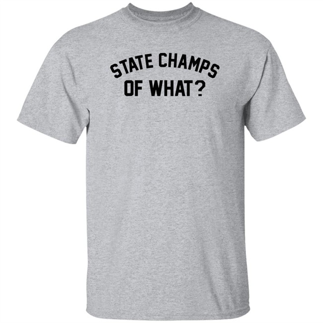 State Champs Of What Shirt Of What State Champs Grey T Shirt