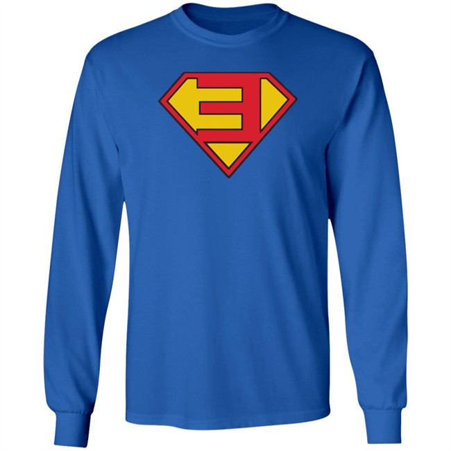 Eminem Super E Hoodie Super E Eminem Royal Hooded Sweatshirt Eminem Super E Hoodie Super E Eminem Royal Hooded Sweatshirt