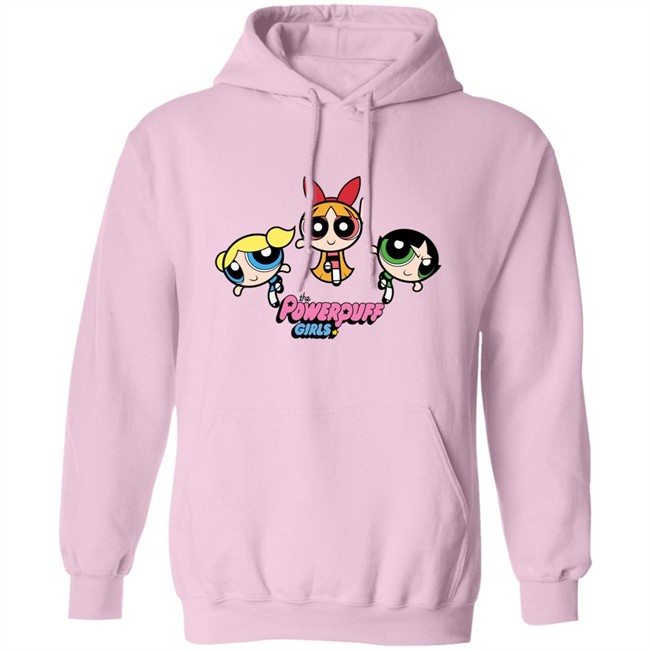 Powerpuff Girls Hoodie Pink Powerpuff Girls Hooded Sweatshirt