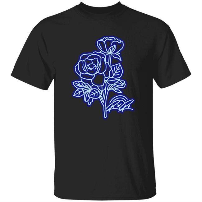 Rose and Rosie Glowing Rose Shirt Glowing Rose Rose and Rosie Black T Shirt