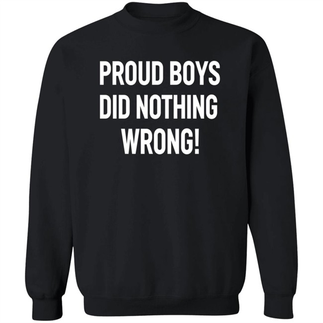 Proud Boys Did Nothing Wrong Shirt Did Nothing Wrong T Shirt Proud Boys Did Nothing Wrong Shirt Did Nothing Wrong T Shirt
