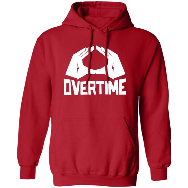 Overtime Shoutout Ot Hoodie Shoutout Ot Overtime Red Hooded Sweatshirt
