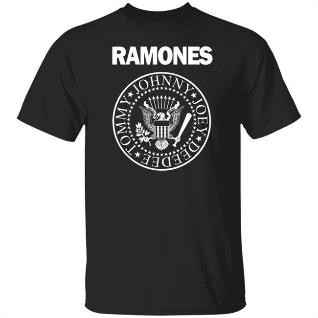 Ramones T Shirt RockWaresUSA Ramones Men's Presidential Seal Shirt Black
