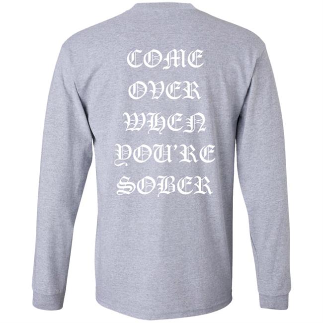 Lil Peep Merch Come Over When You'Re Sober Hoodie Lil Peep Merch Come Over When You'Re Sober Hoodie