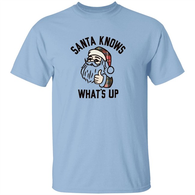 Old Navy Santa Knows Whats Up T Shirt Old Navy Santa Knows Whats Up T Shirt