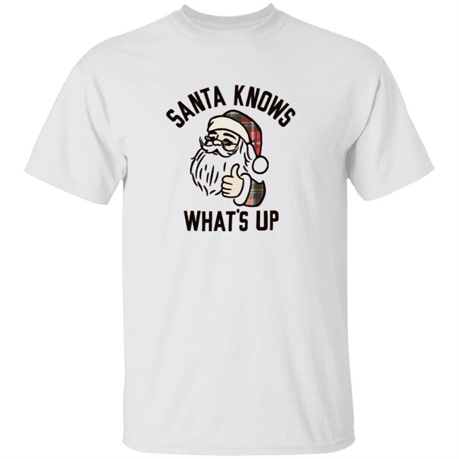 Old Navy Santa Knows Whats Up T Shirt