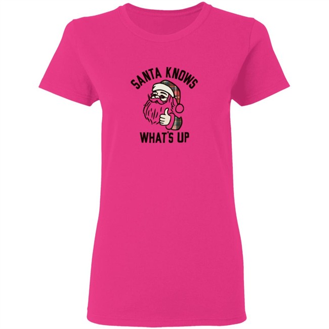 Old Navy Santa Knows Whats Up T Shirt Old Navy Santa Knows Whats Up T Shirt