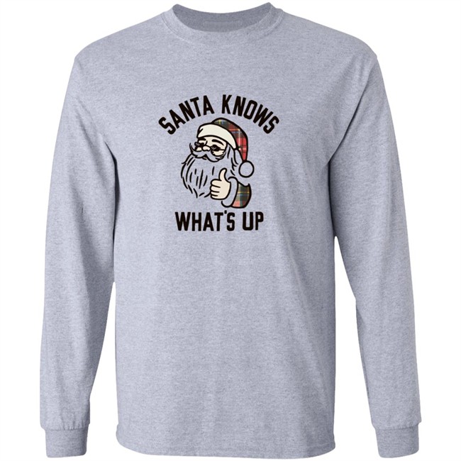 Old Navy Santa Knows Whats Up T Shirt Old Navy Santa Knows Whats Up T Shirt