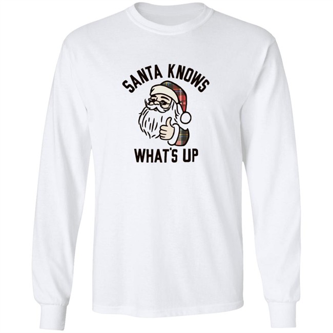 Old Navy Santa Knows Whats Up T Shirt Old Navy Santa Knows Whats Up T Shirt