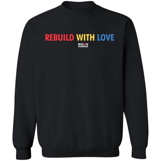 Rebuild With Love #BidenHarris Sweatshirt Jason Wu – Rebuild With Love Hooded Sweatshirt