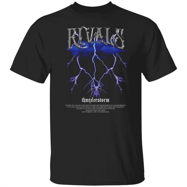 Rivals Thunderstorm Black T Shirt