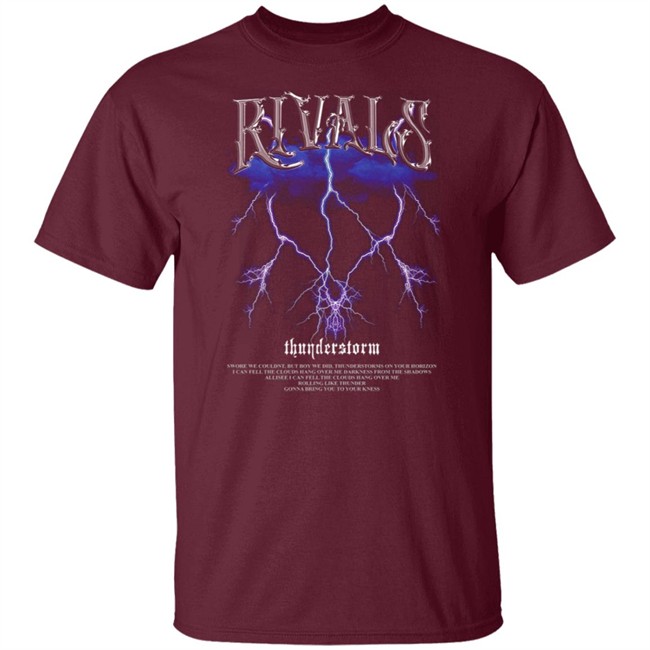Rivals Thunderstorm Black T Shirt Rivals Thunderstorm Black T Shirt