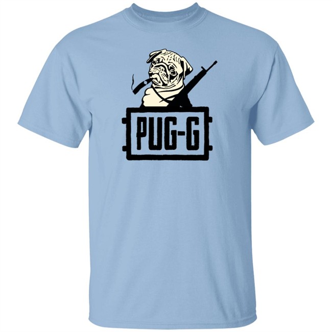 Mensxp Merch Blue Pugg Pubg Ar Gun Print Shirt