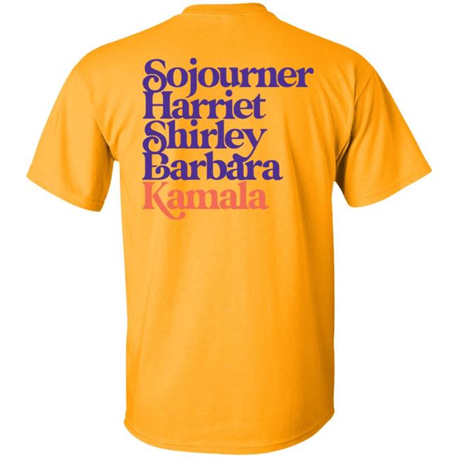 Sojourner, Harriet, Shirley, Barbara, Kamala (We’Re Gonna Win) Hooded Sweatshirt Sojourner, Harriet, Shirley, Barbara, Kamala (We’Re Gonna Win) Hooded Sweatshirt