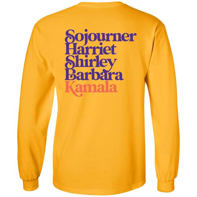 Sojourner, Harriet, Shirley, Barbara, Kamala (We’Re Gonna Win) Hooded Sweatshirt Sojourner, Harriet, Shirley, Barbara, Kamala (We’Re Gonna Win) Hooded Sweatshirt