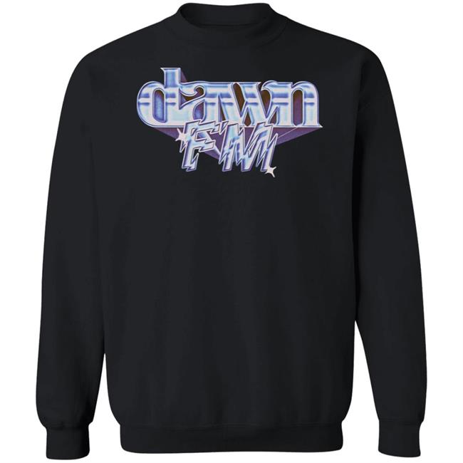 The Weeknd After Hours Merch Dawn Fm Chrome Title Tee Shirt The Weeknd After Hours Merch Dawn Fm Chrome Title Tee Shirt
