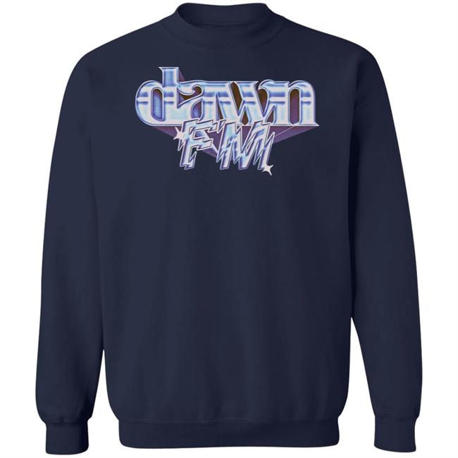 The Weeknd After Hours Merch Dawn Fm Chrome Title Tee Shirt The Weeknd After Hours Merch Dawn Fm Chrome Title Tee Shirt