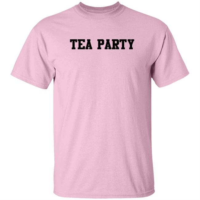 Daz Games Merch Tea Party Text Logo Pink Shirt