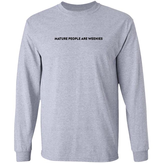 Baylen Levine Merch Mature People Are Weenies Shirt Baylen Levine Merch Mature People Are Weenies Shirt