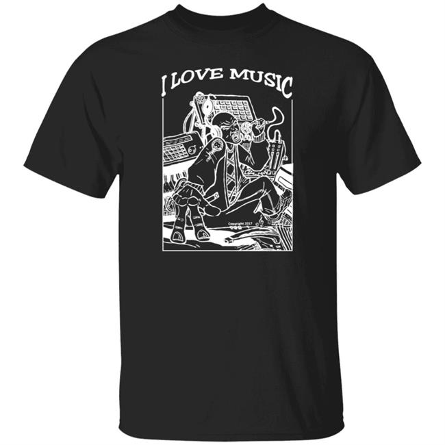 I Love Music Tee Shirt