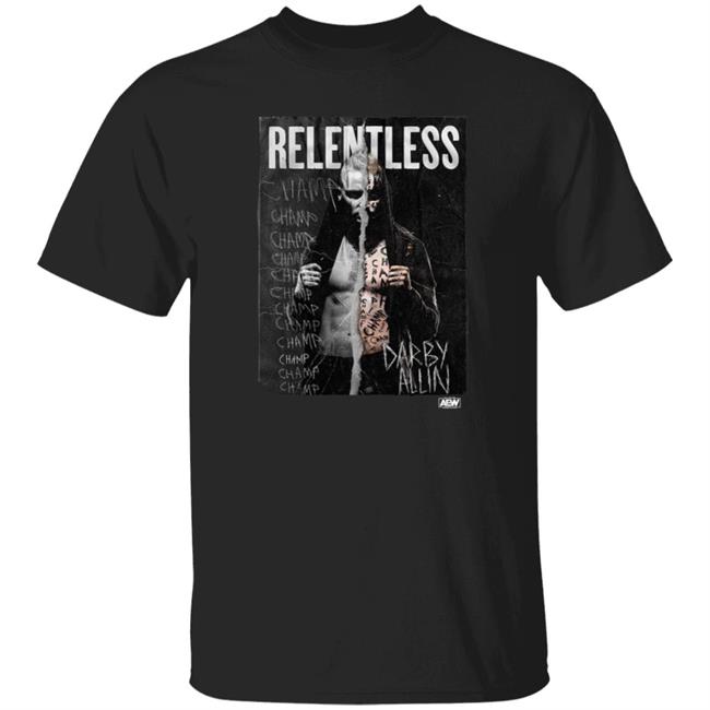 Darby Allin Relentless Champ Shirt All Elite Wrestling Merch