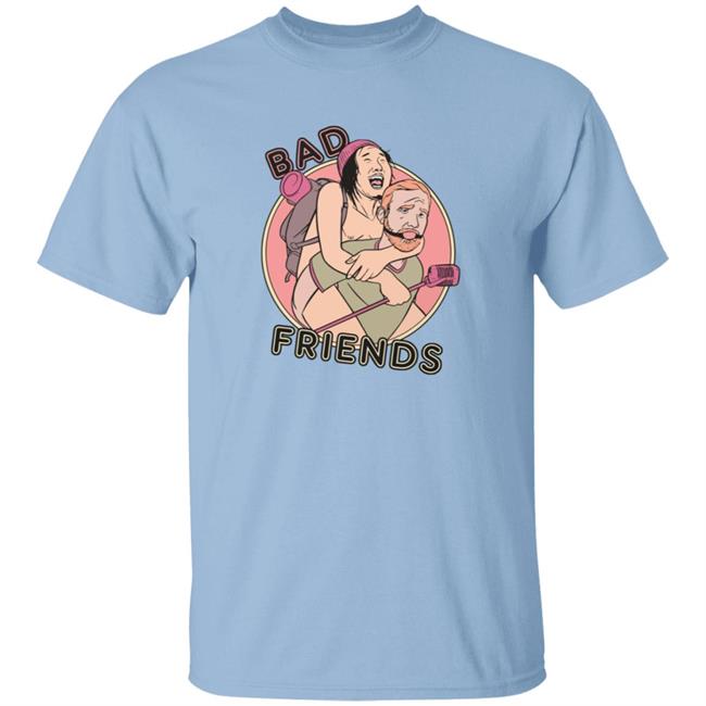 Bad Friends Merch Andrew Santino Piggy Back Tee Shirt