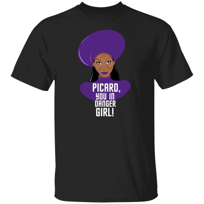 District Coop Threadless Store Picard You In Danger Girl Shirt Ba Naka DEV