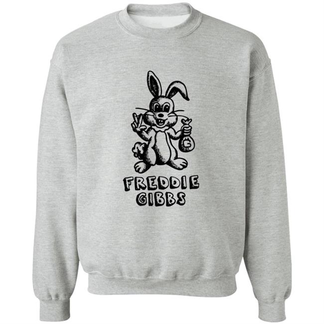 Freddie Gibbs Merch Kane Comics Cartoon Bunny Hoodie Grey Freddie Gibbs Merch Kane Comics Cartoon Bunny Hoodie Grey